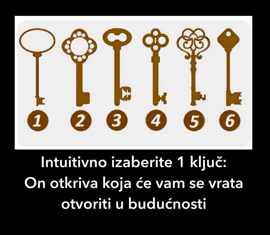 Intuitivno izaberite 1 ključ: On otkriva koja će vam se vrata otvoriti u budućnosti