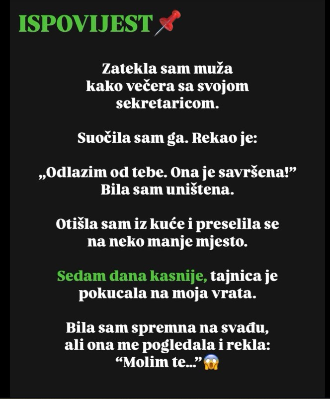 ZATEKLA SAM MUŽA SA NJEGOVOM SEKRETARICOM na večeri: Evo šta mi je rekao