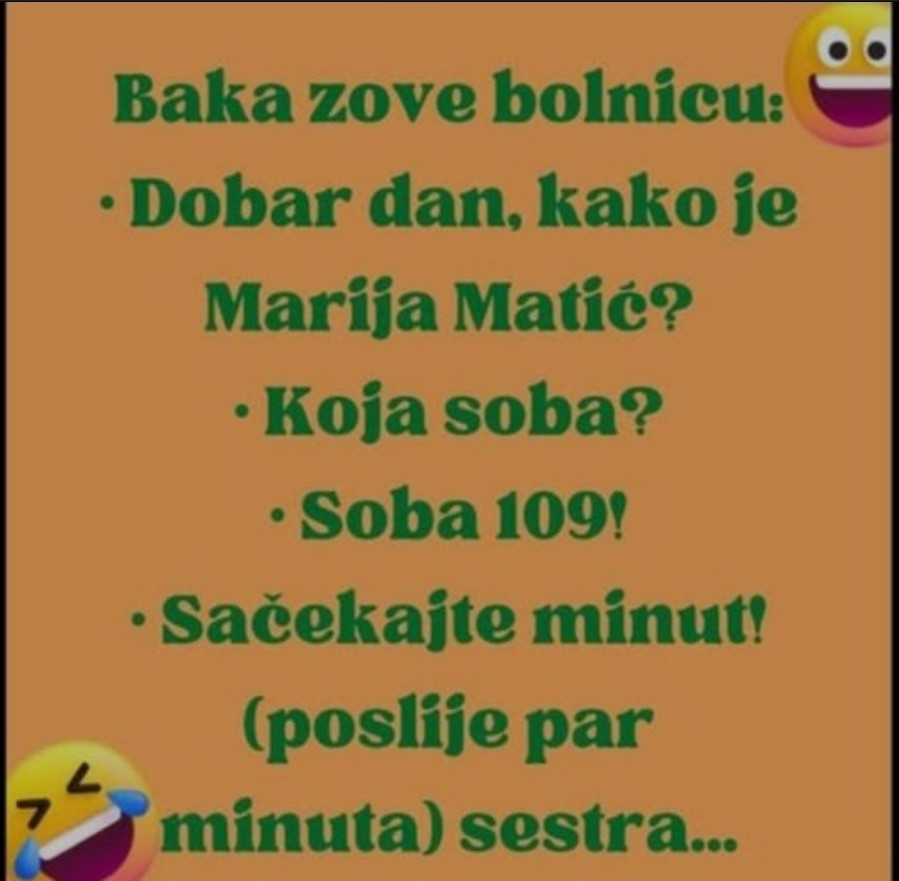 VIC DANA: BAKA ZOVE BOLNICU