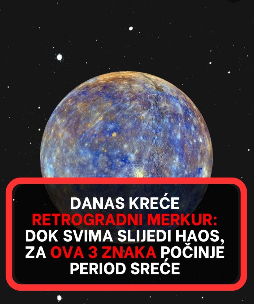 DANAS KREĆE RETROGRADNI MERKUR: Dok svima slijedi haos, za ova 3 ZNAKA počinje PERIOD SREĆE