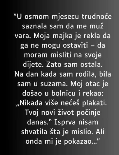 “U osmom mjesecu trudnoće saznala sam da me muž vara…”