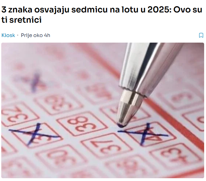 3 znaka osvajaju sedmicu na lotu u 2025: Ovo su ti sretnici