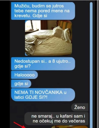 JUTROS SAM SE PROBUDILA I VIDIM NEMA MI MUŽA U KREVETU, POSLALA SAM MU TONU PORUKA, a onda mi je stigla ova slika: Za koga sam se ovo udala, POGLEDAJTE GDJE JE OTIŠAO