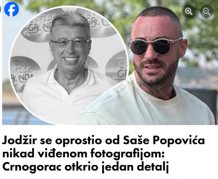 Jodžir se oprostio od Saše Popovića nikad viđenom fotografijom: Crnogorac otkrio jedan detalj