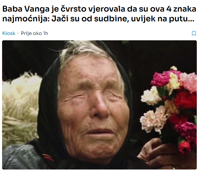 Baba Vanga je čvrsto vjerovala da su ova 4 znaka najmoćnija: Jači su od sudbine, uvijek na putu…