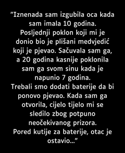 “Iznenada sam izgubila oca kada sam imala 10 godina…”