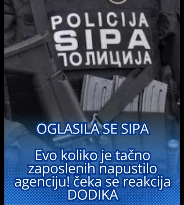 OGLASILA SE SIPA: Evo koliko je tačno zaposlenih napustilo agenciju! Čeka se reakcija Dodika