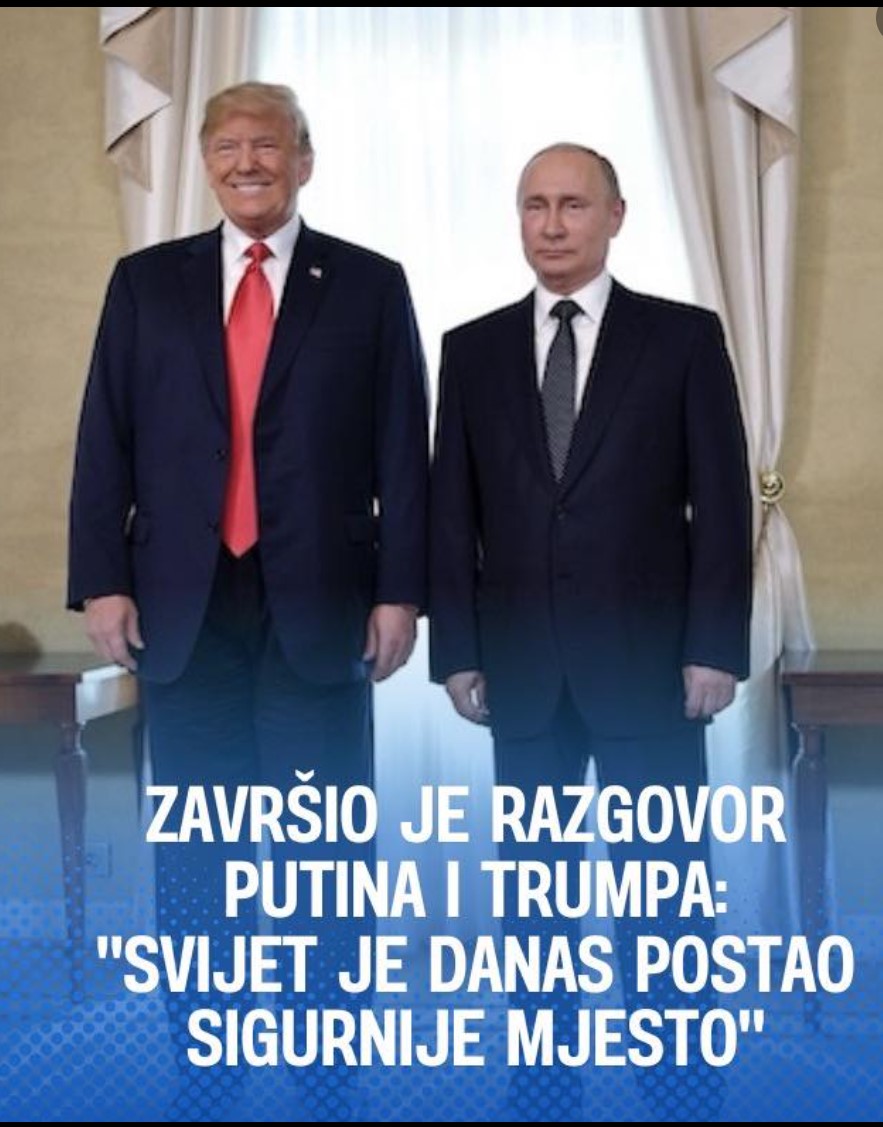 Završio je razgovor između Putina i Trumpa: “Svijet je danas postao sigurnije mjesto”