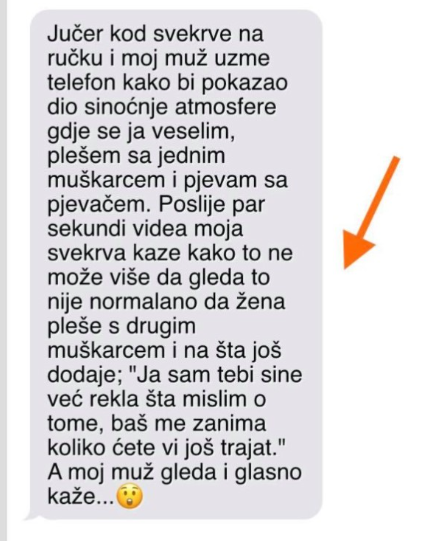 “Jučer kod svekrve na ručku”