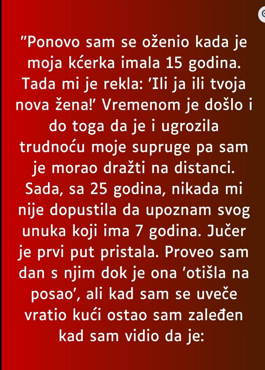 “Ponovo sam se oženio kada je moja kćerka imala 15 godina…”