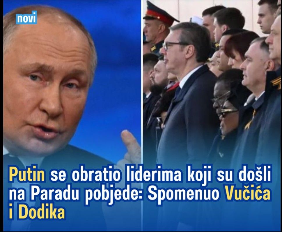 Putin se obratio liderima koji su došli na Paradu pobjede: Spomenuo Vučića i Dodika