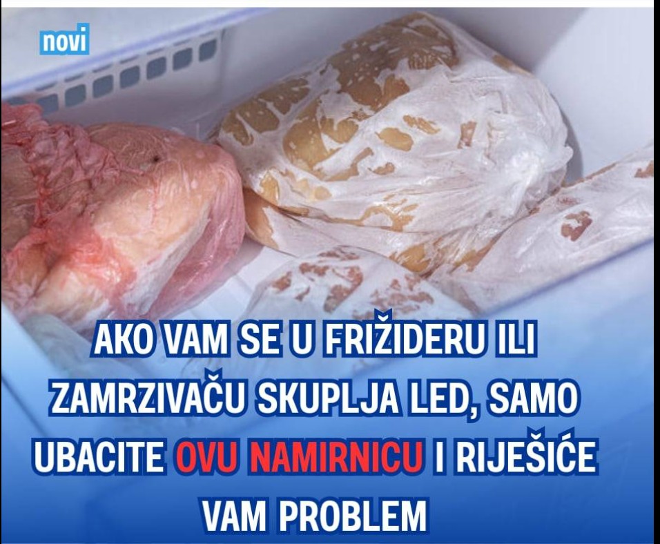Ako vam se u zamrzivaču ili frižideru skuplja led, samo ubacite ovu namirnicu: Problem će biti rešen