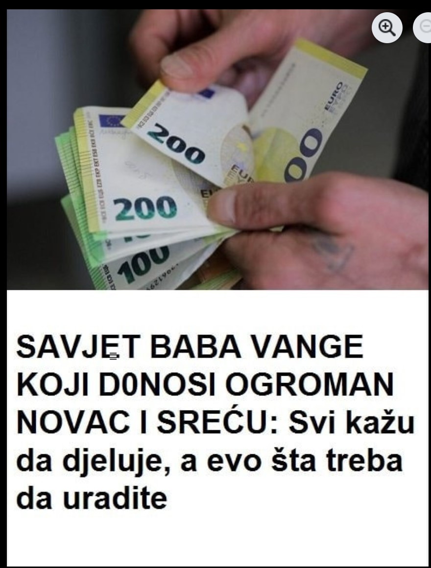 SAVJET BABA VANGE KOJI DONOSI OGROMAN NOVAC I SREĆU