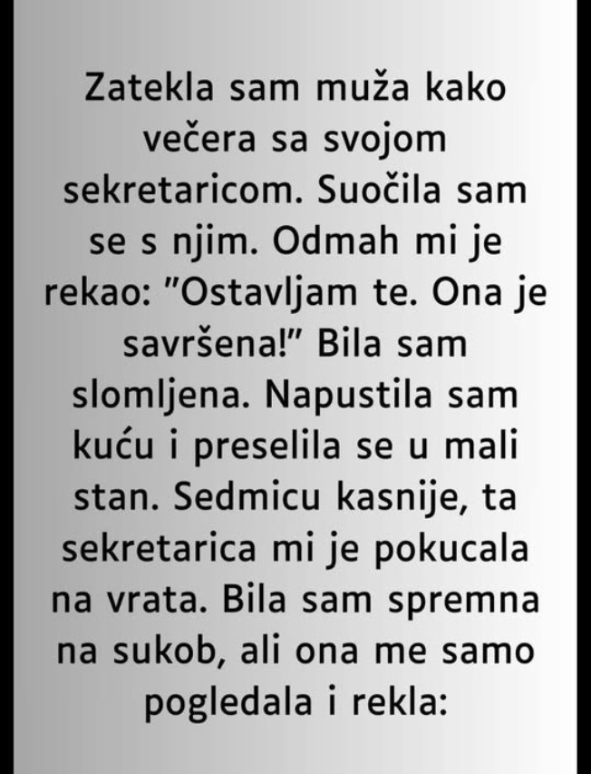 Zatekla sam muža kako večera sa