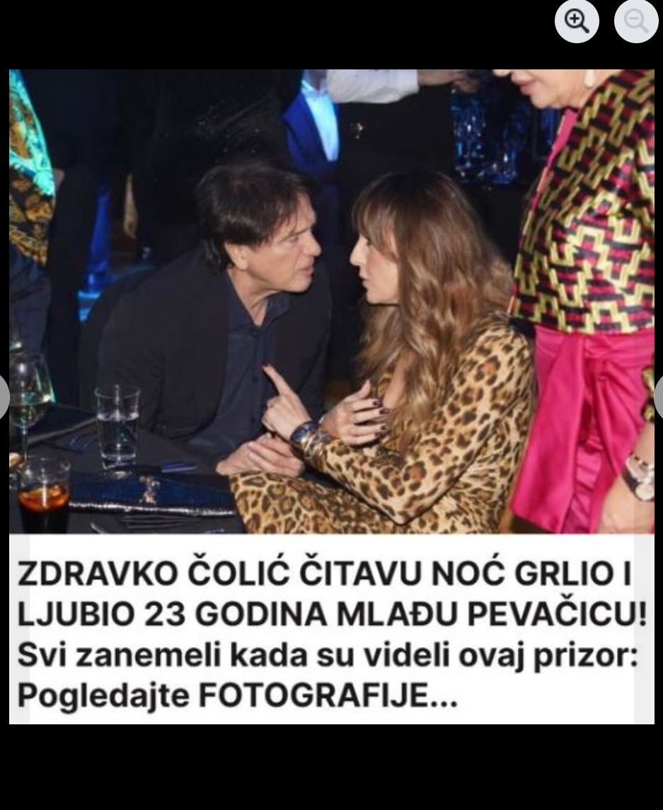 ZDRAVKO ČOLIĆ ČITAVU NOĆ GRLIO I LJUBIO 23 GODINA MLAĐU PEVAČICU! Svi zanemeli kada ste vidjeli ovaj prizor: Pogledajte FOTOGRAFIJE…
