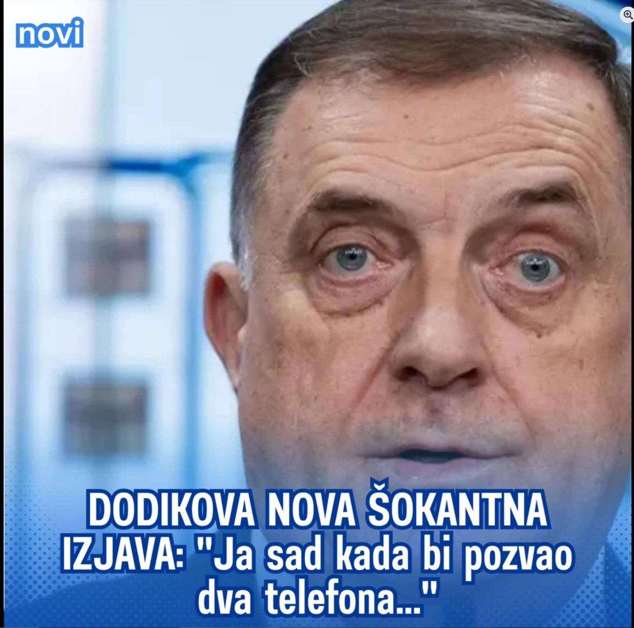 DODIKOVA NOVA ŠOKANTNA IZJAVA: “Ja sad kada bih pozvao dva telefona…”