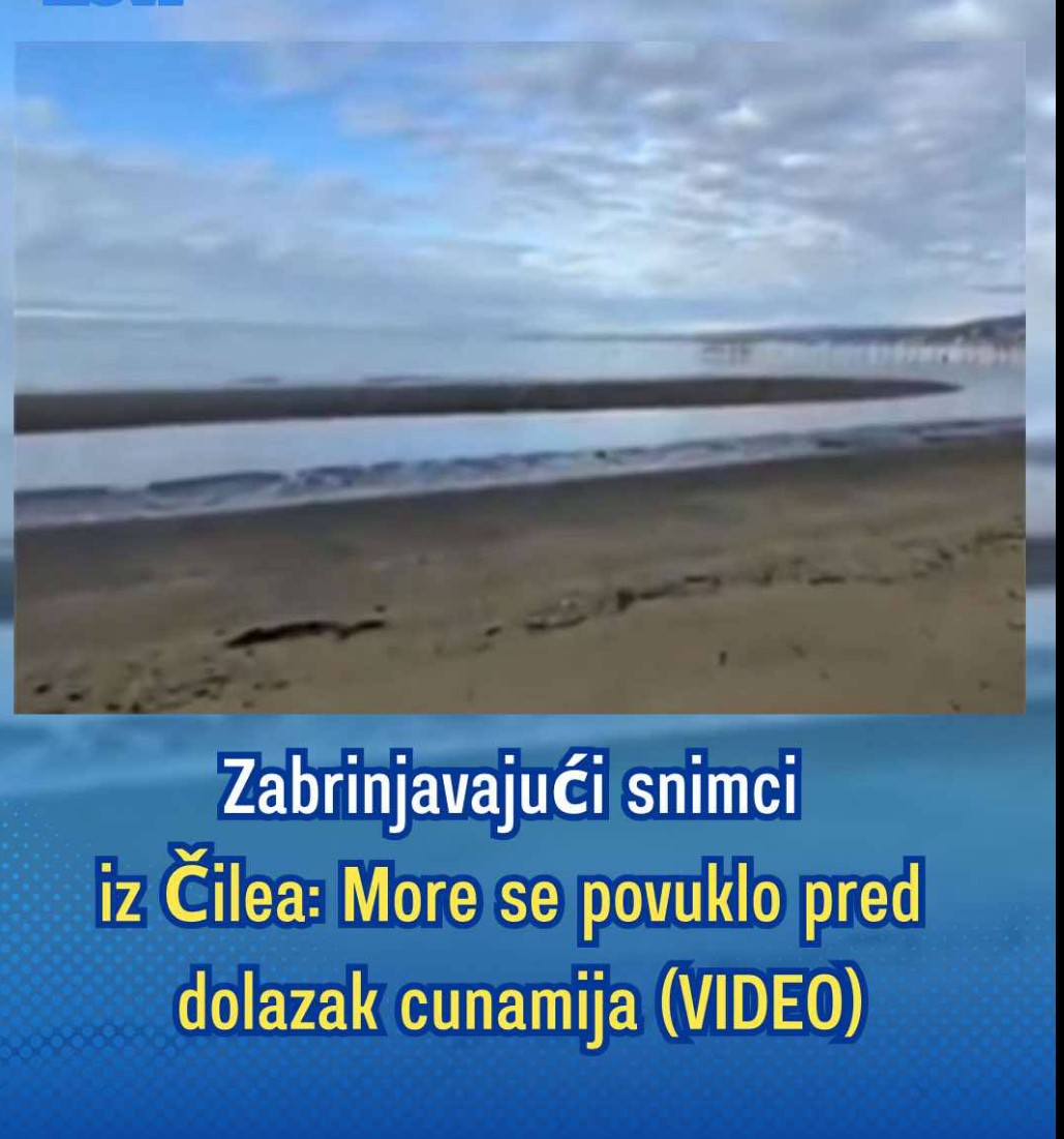 Zabrinjavajući snimci iz Čilea: More se povuklo pred dolazak cunamija (VIDEO)