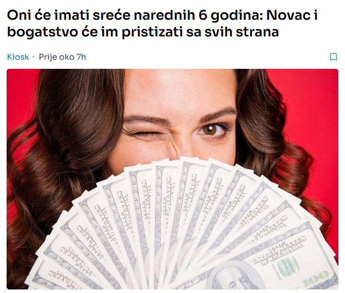Oni će imati sreće narednih 6 godina: Novac i bogatstvo će im pristizati sa svih strana