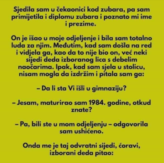 Šaljiva priča: Drug iz školske klupe