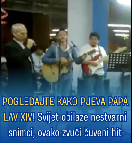 (VIDEO) POGLEDAJTE KAKO PEVA PAPA LAV XIV! Svet obilaze nestvarni snimci, ovako zvuči čuveni hit u izvedbi Roberta Prevosta!