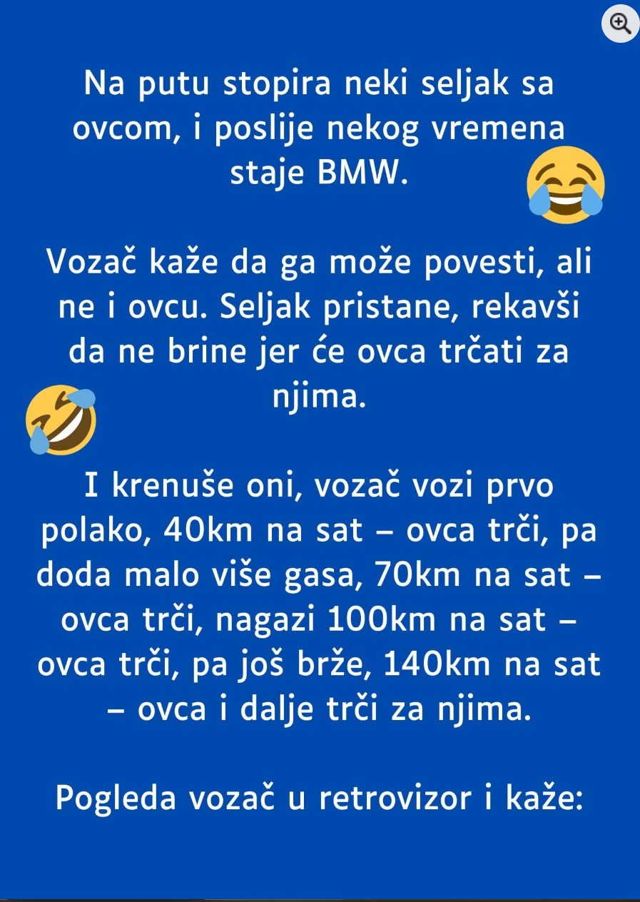 VIC DANA: Na putu stopira neki seljak