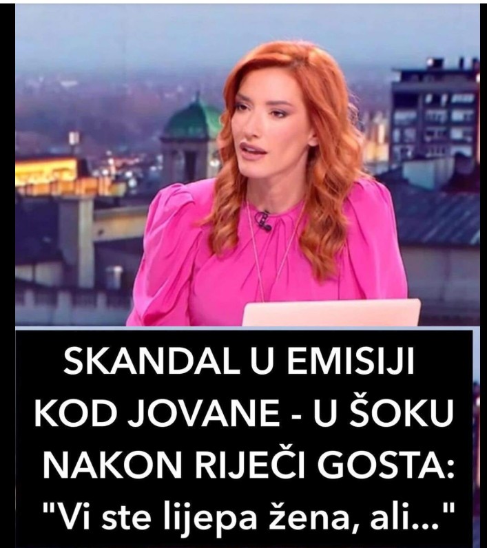 SKANDAL U EMISIJI KOD JOVANE – U ŠOKU NAKON RIJEČI GOSTA: “Vi ste lijepa žena, ali…”