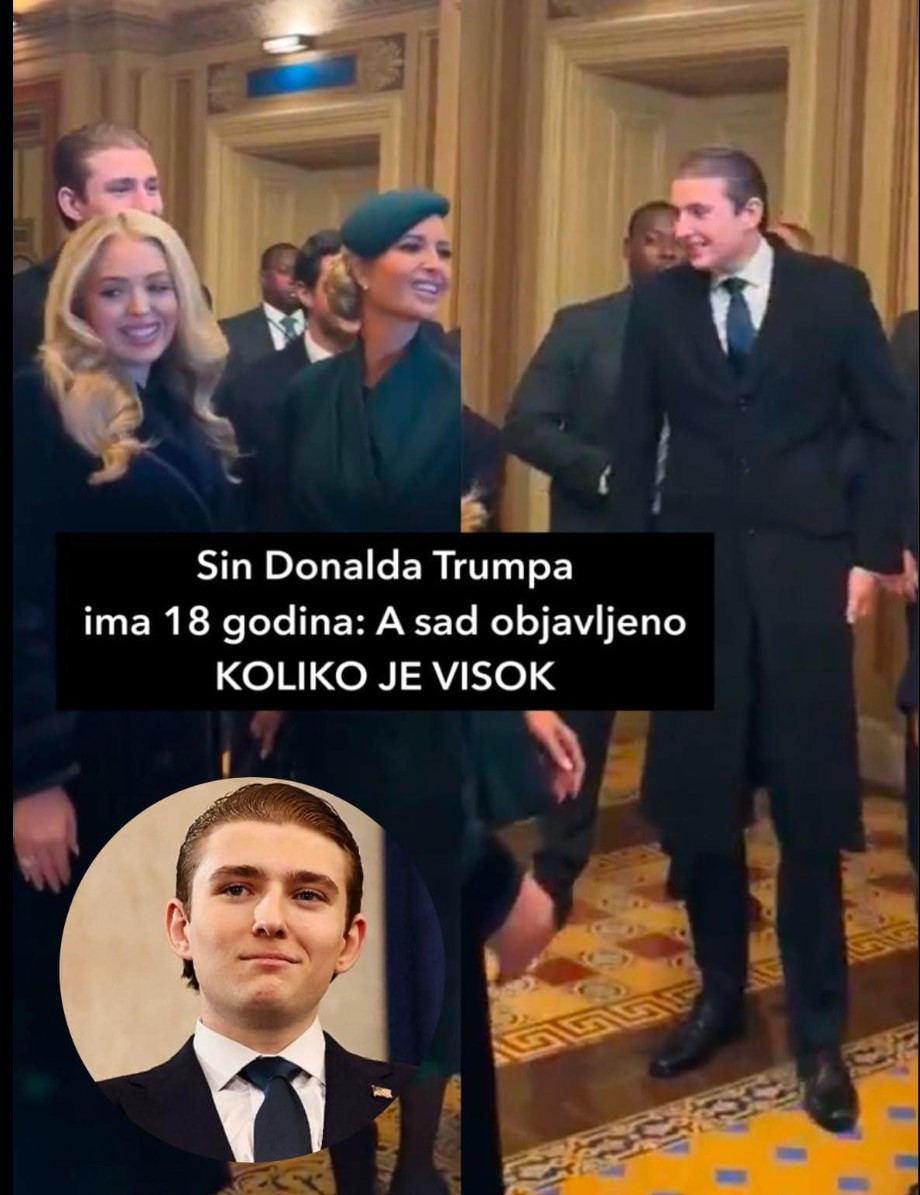 Sin Donalda Trumpa ima 18 godina: A sad objavljeno KOLIKO JE VISOK