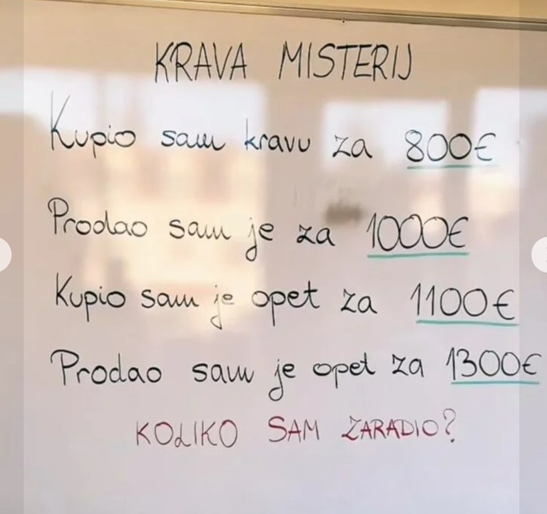 Jednostavan matematički zadatak koji je zbunio tisuće ljudi: Znate li tačan odgovor?