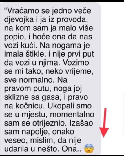 “Vraćamo se jedno veče djevojka i ja iz provoda”