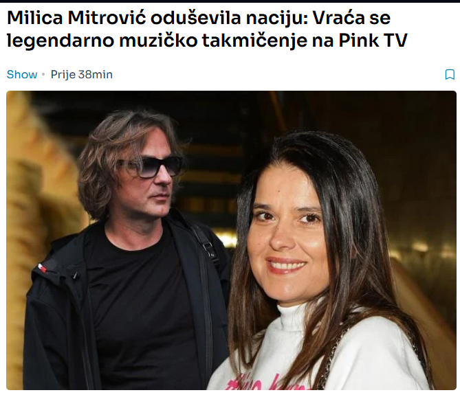Milica Mitrović oduševila naciju: Vraća se legendarno muzičko takmičenje na Pink TV