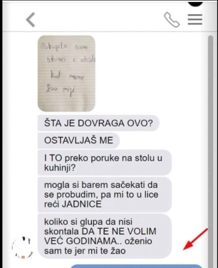 UGLEDAO SAM ŽENINU PORUKU NA STOLU – PIŠE DA ME OSTAVLJA: Pobjesnio sam, a onda mi je ovo napisala, CRVENIM SE OD SRAMOTE