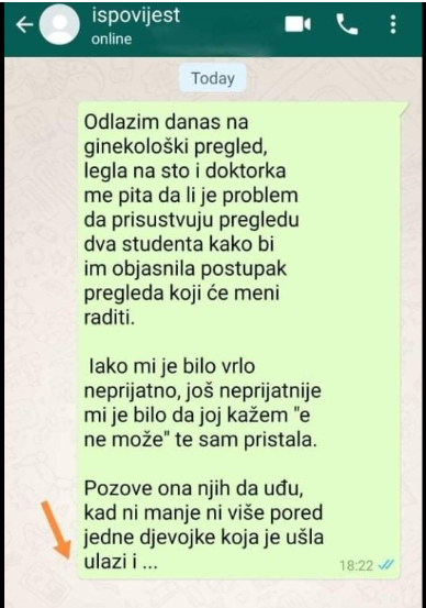 “Odlazim Danas Na Ginekološki Pregled…”