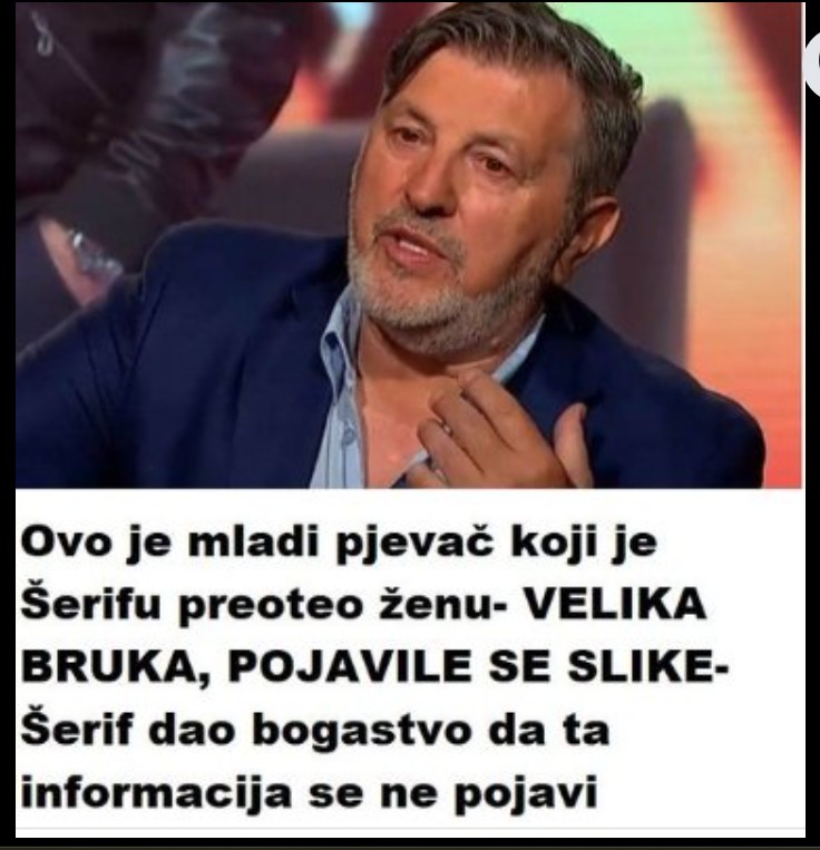 Ovo je mladi pjevač koji je Šerifu preoteo ženu- VELIKA BRUKA, POJAVILE SE SLIKE- Šerif dao bogastvo da ta informacija se ne pojavi