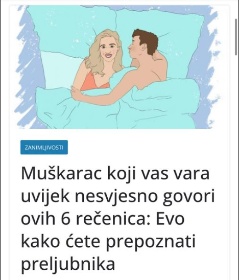 Muškarac koji vas vara uvijek nesvjesno govori ovih 6 rečenica: Evo kako ćete prepoznati preljubnika