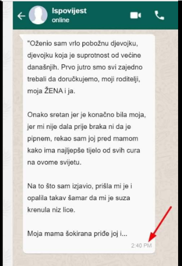 “Oženio sam pobožnu djevojku”
