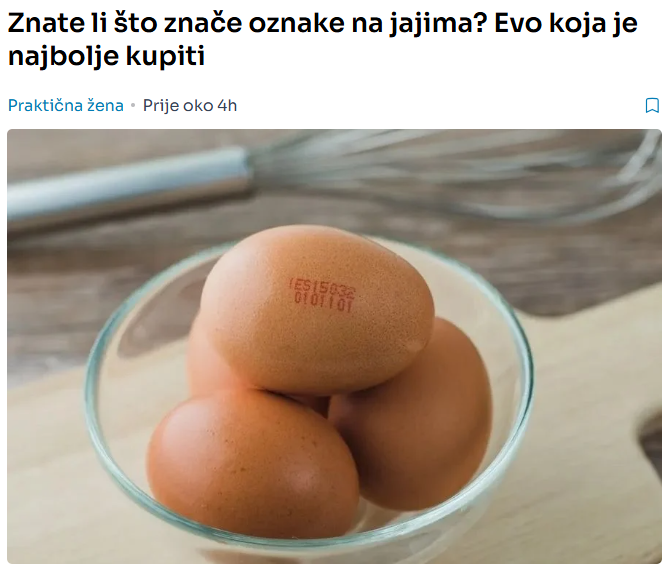 Znate li što znače oznake na jajima? Evo koja je najbolje kupiti
