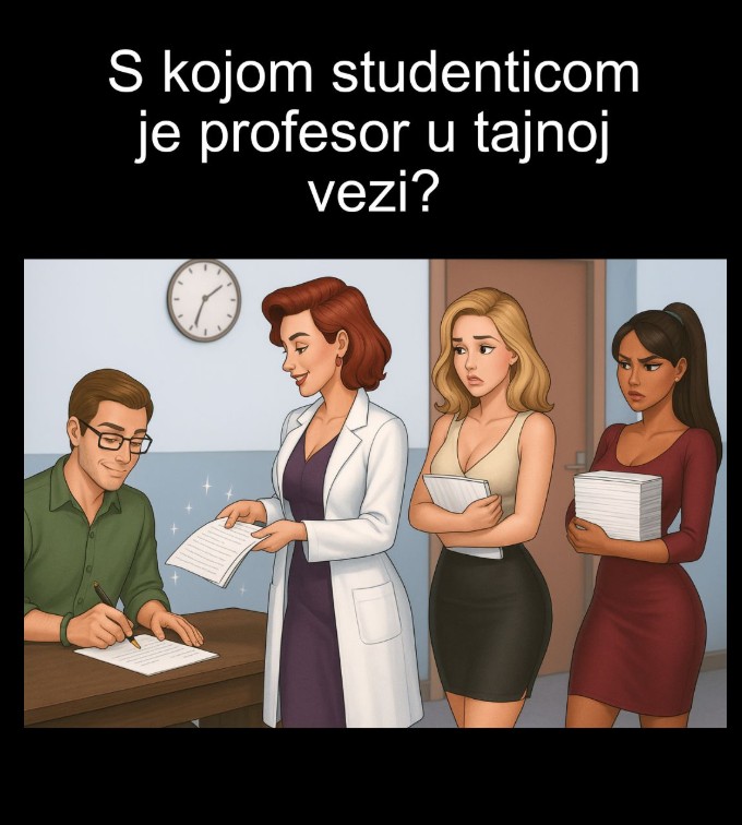 Možete li otkriti s kojom studenticom je profesor u tajnoj vezi?