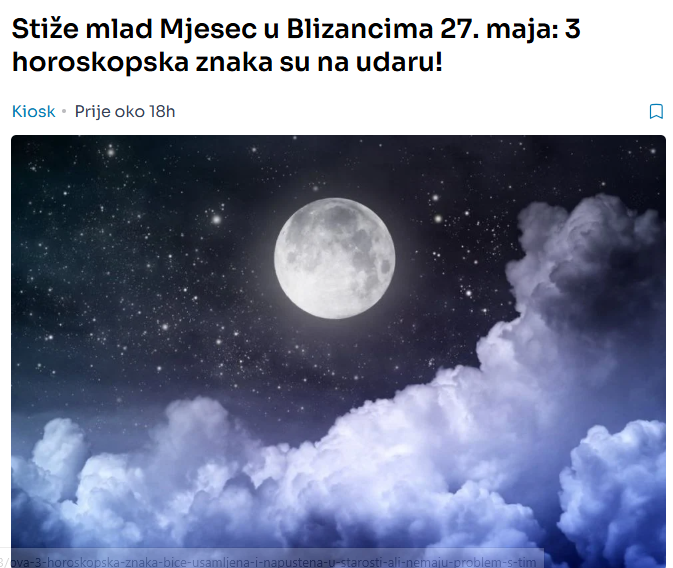 Stiže mlad Mjesec u Blizancima 27. maja: 3 horoskopska znaka su na udaru!