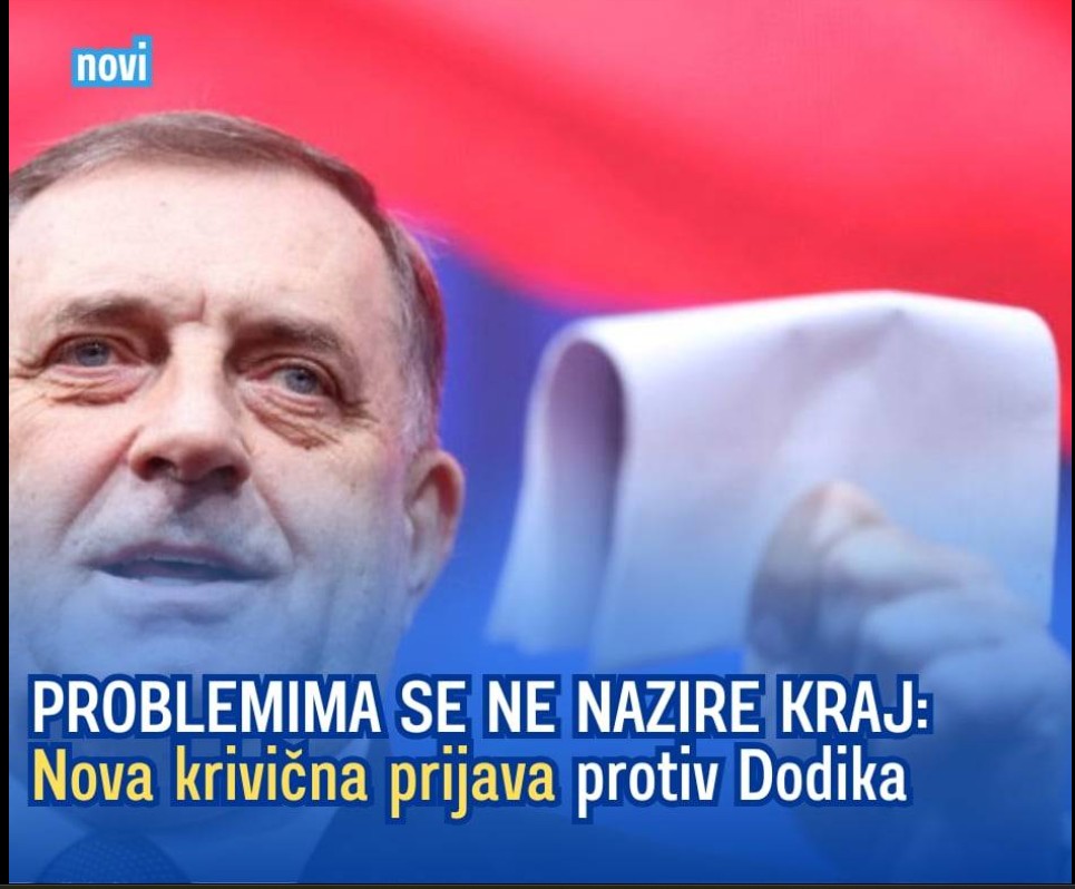 PROBLEMIMA SE NE NAZIRE KRAJ: Nova krivična prijava protiv Dodika