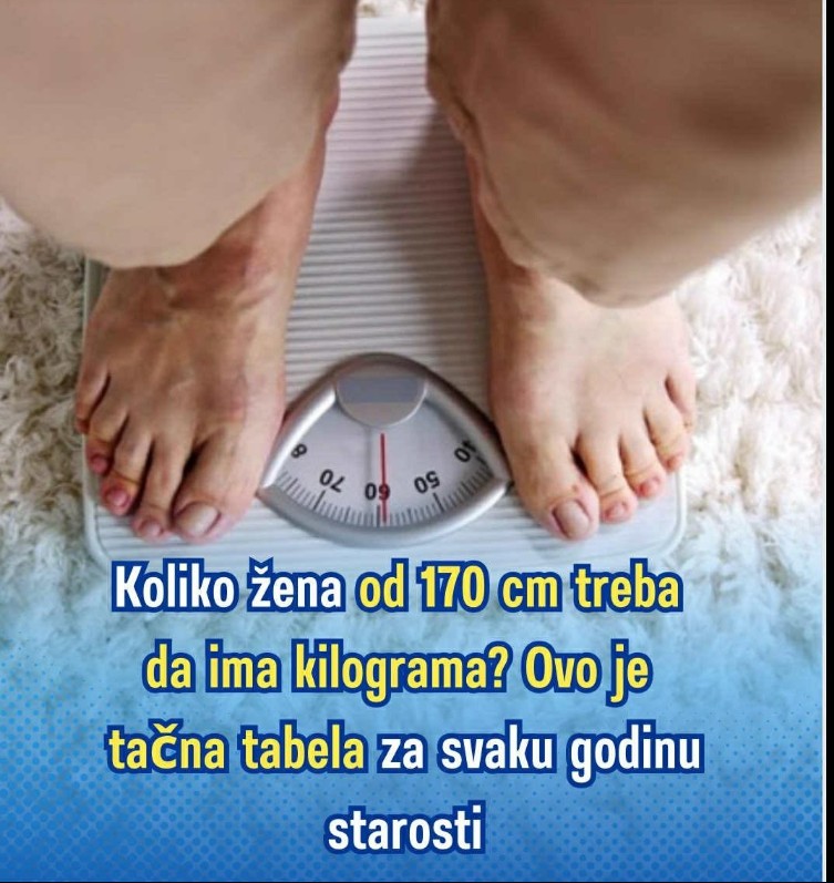 Koliko žena od 170 cm treba da ima kilograma? Ovo je tačna tabela za svaku godinu starosti