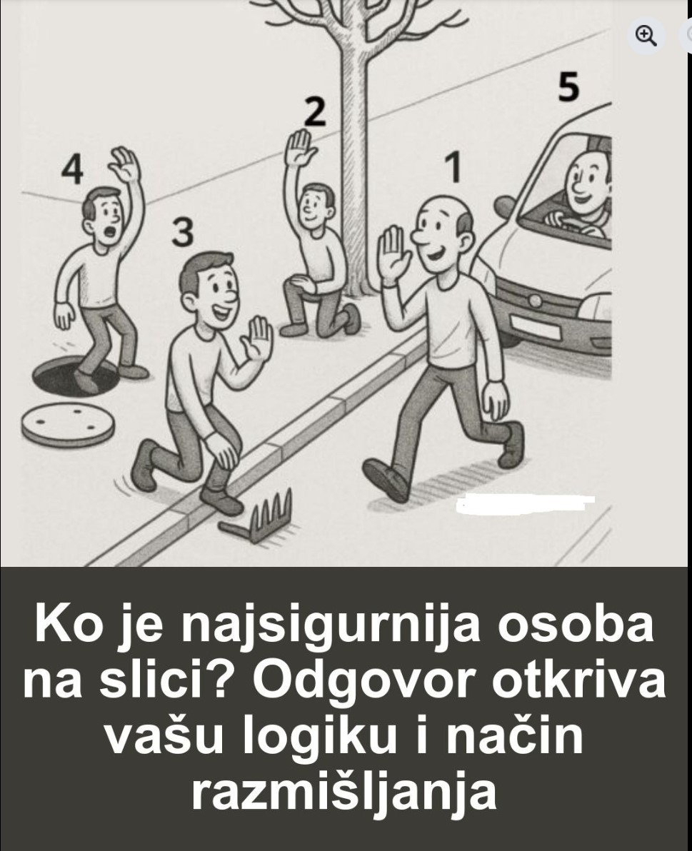 Ko je najsigurnija osoba na slici? Odgovor otkriva vašu logiku i način razmišljanja