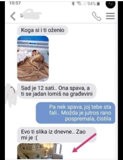 MAMA JE JUTROS UŠLA U MOJ STAN I ZATEKLA MOJU ŽENU KAKO SPAVA U PODNE: Kad mi je poslala OVU SLIKU IZ dnevne, odlučio SAM DA SE ODMAH RAZVEDEM