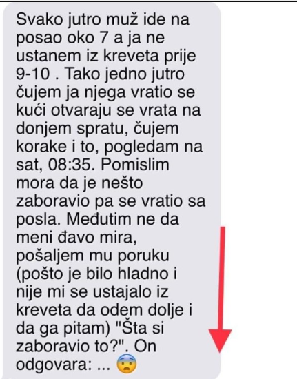 “Jutros oko 7 sati, muž je otišao na posao”