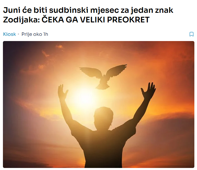 Juni će biti sudbinski mjesec za jedan znak Zodijaka: ČEKA GA VELIKI PREOKRET