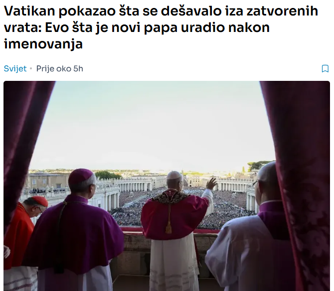 Vatikan pokazao šta se dešavalo iza zatvorenih vrata: Evo šta je novi papa uradio nakon imenovanja