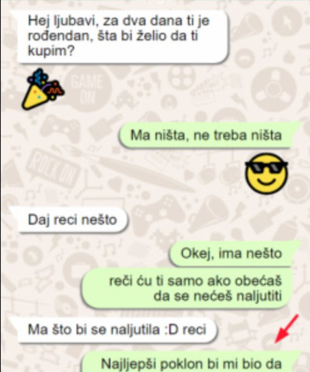 “Pitala sam momka šta želi za rođendan”