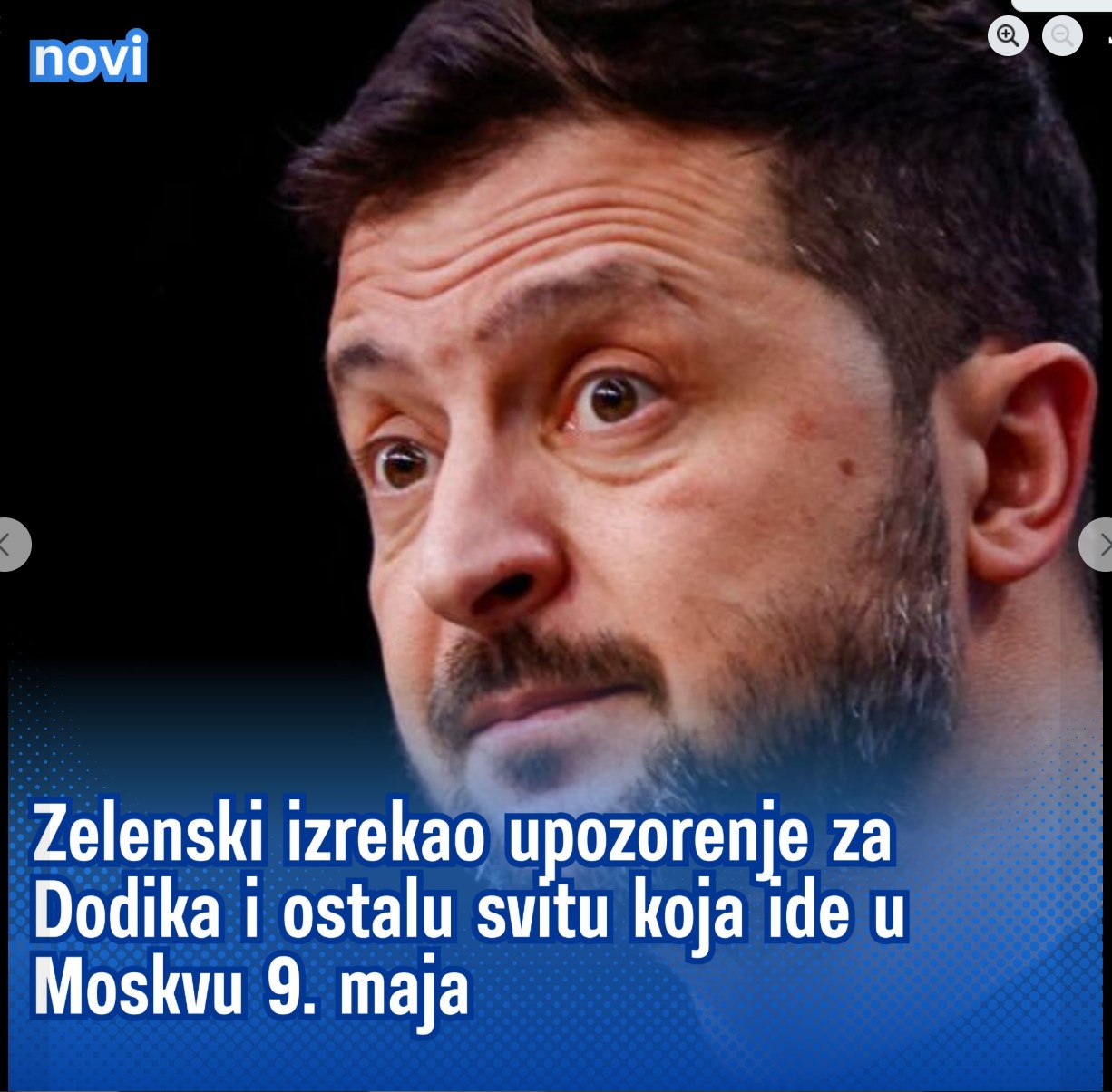 Zelenski je izrekao upozorenje za Dodika i ostalu svitu koja ide u Moskvu 9. maja