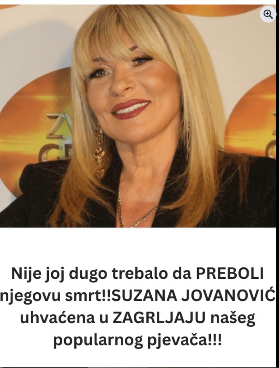 Nije joj dugo trebalo da PREBOLI njegovu smrt!!SUZANA JOVANOVIĆ uhvaćena u ZAGRLJAJU našeg popularnog pjevača!!!