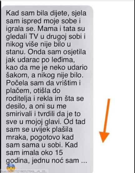 “Od tog momenta sam se plašila mraka”