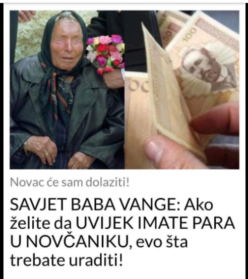 SAVJET BABA VANGE: Ako želite da UVIJEK IMATE PARA U NOVČANIKU, evo šta trebate uraditi!